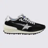Golden Goose Running Marathon Nylon Upper Suede Toe Annd Spur Printed Star Laminated Heel Sneakers Black In Black
