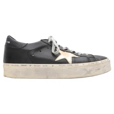 Pre-owned Golden Goose Black & White  Platform Low-top Sneakers Size 8
