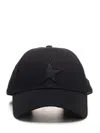 Golden Goose Black Baseball Cap With Star Women
