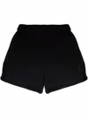 Golden Goose Cotton Jersey Sweatshirt Shorts In Black