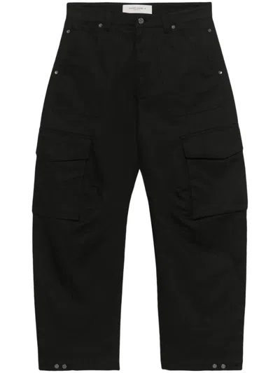 Golden Goose Black Cargo Pants In Cotton Blend