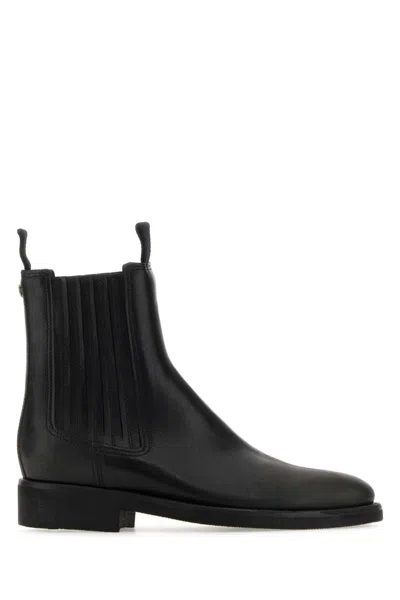GOLDEN GOOSE BLACK CHELSEA ANKLE BOOTS