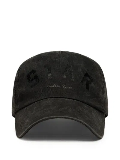 Golden Goose Black Cotton Baseball Cap