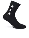 Golden Goose Black Cotton Blend Socks In Black