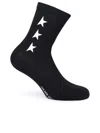 Golden Goose Black Cotton Blend Socks In Black