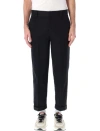 GOLDEN GOOSE GOLDEN GOOSE BLACK COTTON-BLEND TROUSERS