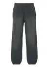 Golden Goose Relaxed Gradient Black Sweatpants With Elastic Waistband In Gray