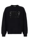Golden Goose Cotton Crewneck Sweatshirt In Black
