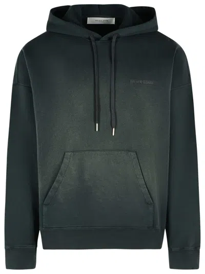 Golden Goose Black Cotton Sweatshirt In Green