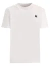 Golden Goose Black Cotton T-shirt In White