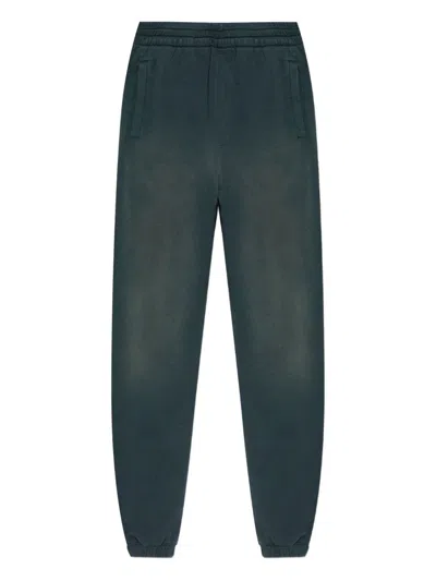 Golden Goose Black Cotton Trousers In Blue