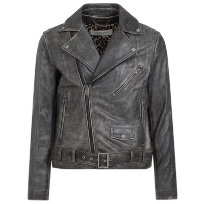 Golden Goose Black Cow Leather Jackets
