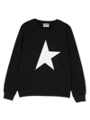 Golden Goose Star-print Crew-neck Sweatshirt In Black