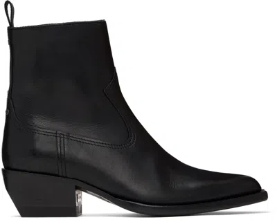 GOLDEN GOOSE BLACK DEBBIE ANKLE BOOTS