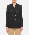 Golden Goose Double-breasted Shoulder Pads Blazer In Black