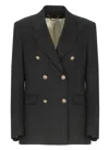Golden Goose Double Breasted Blazer In Light Dry Wool Gabardine Clothing