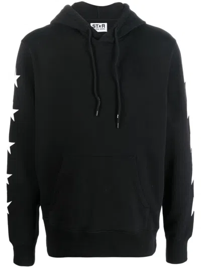 Golden Goose Logo Hoodie In Black