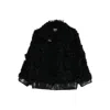 Golden Goose Osanne Jacket Curly Shearling In Black