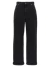 Golden Goose Golden Kim One Washed Jeans In Black