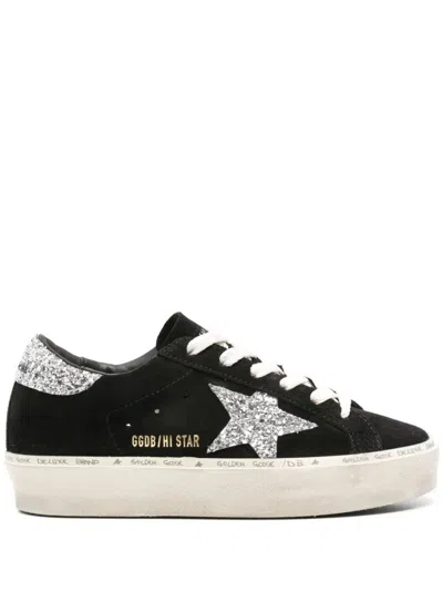 GOLDEN GOOSE BLACK LACE UP SNEAKERS