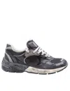Golden Goose Black Leather And Mesh Running Dad Sneakers In Multi