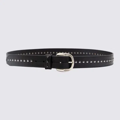 GOLDEN GOOSE BLACK LEATHER BELT