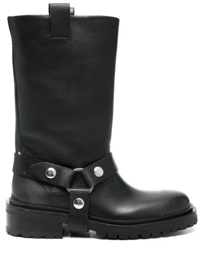 Golden Goose Black Leather Boots