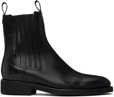 Golden Goose Black Leather Chelsea Boots