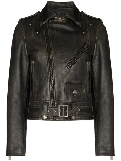 GOLDEN GOOSE BLACK PERFECTO BIKER