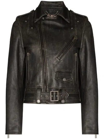 Golden Goose Black Leather Jacket For Women