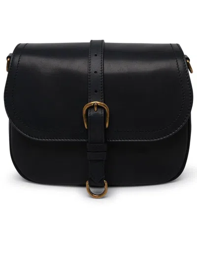 Golden Goose Black Leather Sally Midi Bag