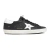 Golden Goose Black Leather Sneakers With Signature Star Emblem In Black