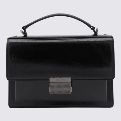 Golden Goose Black Leather Top Handle Bag