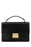 Golden Goose 'venezia' Black  Hand Bag With Lettering Logo And Clasp Closure