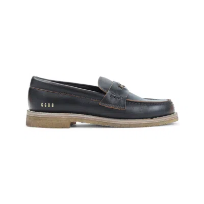 Golden Goose Black Light Brown Jarry Loafers