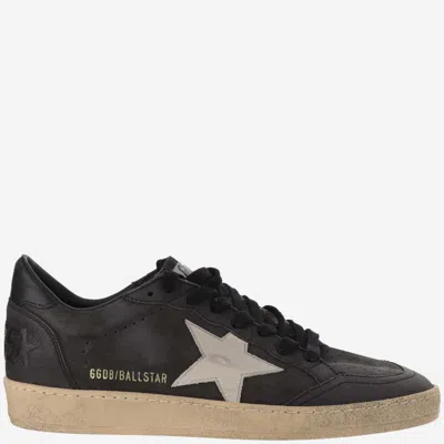 Golden Goose Leather Low-top Sneakers In Black