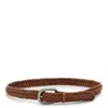Golden Goose Black Minimalistic Belt With Classic Buckle Closure In Brown