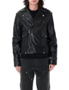 Golden Goose Leather Jacket With Zip Fastening And Pockets In Black