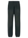 Golden Goose Black Niccol Joggers In Green