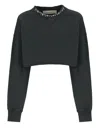 Golden Goose Golden Cropped Crewneck Sweatshirt