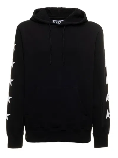 GOLDEN GOOSE BLACK REGULAR FIT HOODIE