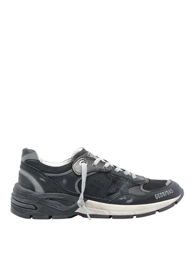 GOLDEN GOOSE BLACK RUNNING DAD SNEAKERS