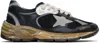 Golden Goose Running Dad Net And Nappa Upper Suede Star Shoes In 90282 Black