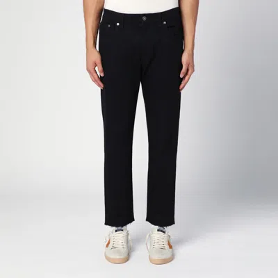 Golden Goose Black Slim Jeans In Multicolor