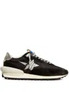 Golden Goose Marathon Sneakers In Nylon With Star Logo In Black