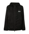 Golden Goose Deluxe Brand Star Printed Hooded Windbreaker In Black