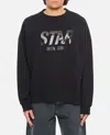 Golden Goose Black Sweatshirt With Logo Printed On The Front In Black