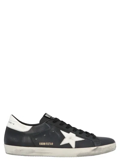 GOLDEN GOOSE BLACK SUPERSTAR SNEAKERS