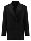 GOLDEN GOOSE BLACK TUXEDO BOYFRIEND BLAZER FOR WOMEN (SS24)