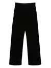 Golden Goose Cotton Wide-leg Trousers In Black